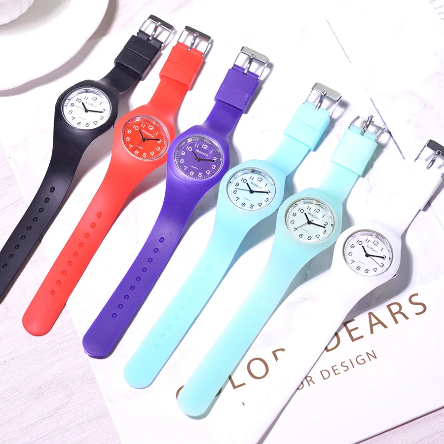 

New Style Kids' Watch Pointer Silica Gel Cartoon Young STUDENT'S INS-Style Waterproof CHILDREN'S Middle School Students WOMEN'S