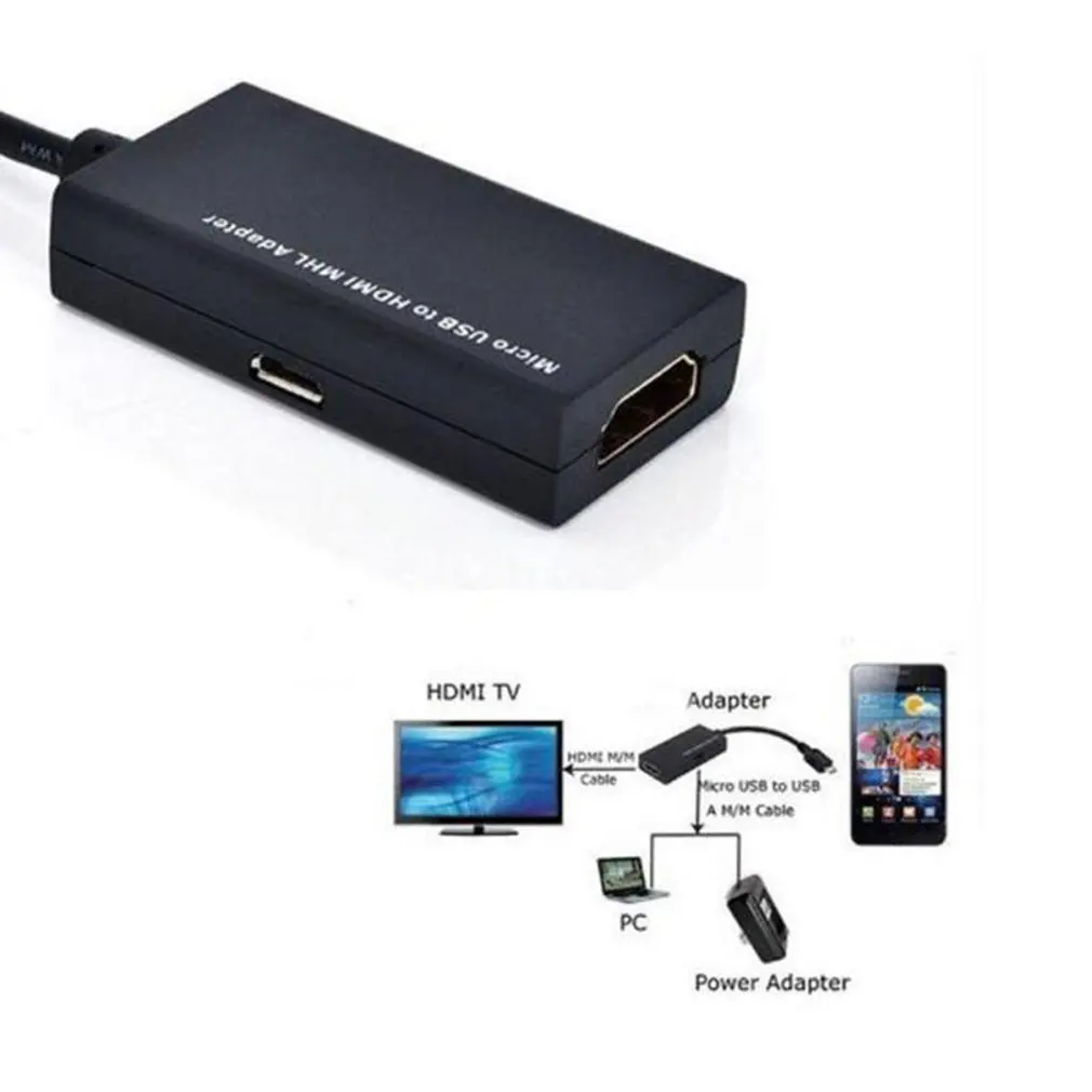Micro USB к HDMI Кабель адаптер для мужчин и женщин 1080P HD MHL устройства Адаптеры HDTV samsung