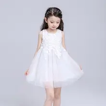 Платье-пачка для девочек, фатиновое кружевное платье принцессы для девочек на свадьбу, день рождения, вечеринку, детское бальное платье, костюм для девочек 1, 2, 4, 6, 8, 10 лет