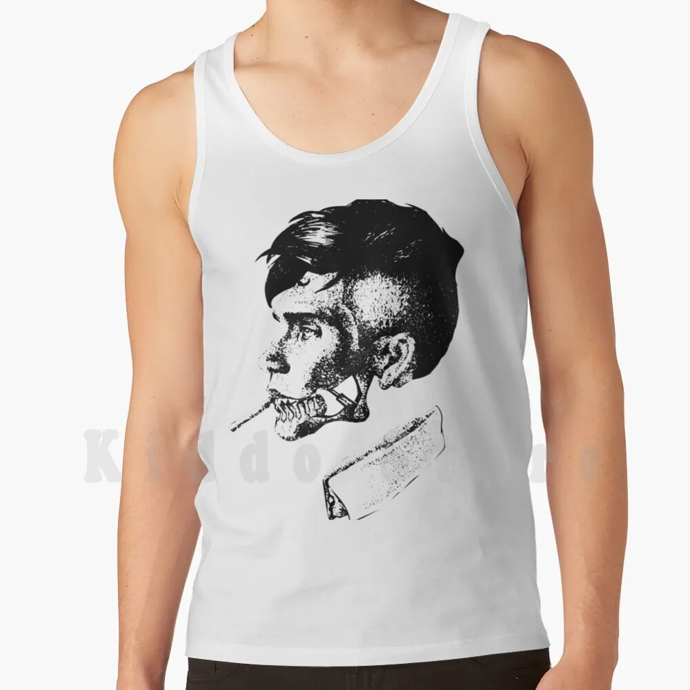 Cillian As Thomas Shelb Canotte Gilet Senza Maniche Peaky Blinders Peaky Blinders Nero N Bianco Nero N Bianco Retro Retro