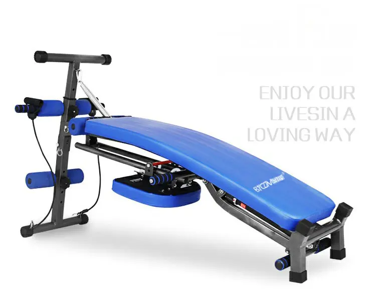 2 in 1 Hydraulic Rowing Machine Adjustable Abdominal Fitness Bench Home Exercise 