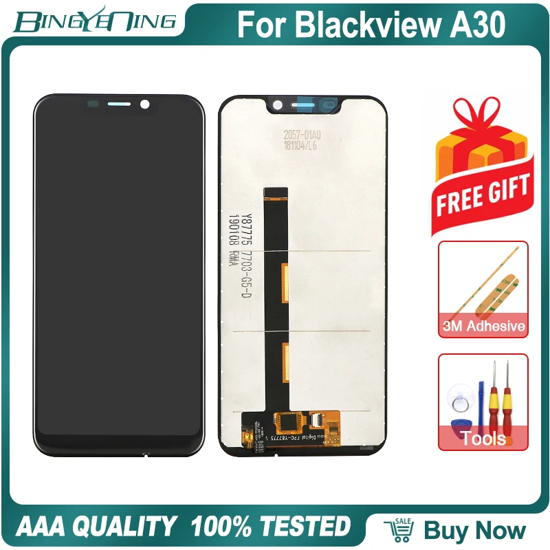 100% Оригинальный 5 дюймовый ЖК-дисплей и сенсорный экран для Blackview A30 дигитайзер с