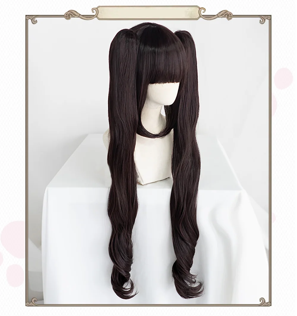 WOWO U Pre-sale Uwowo Nekopara Chocola Chocolate Cosplay Wig 80cm Long Twin-tail Hair Matte Synthetic Heat Resistant Fiber -Zentai shop online H202172c66efe438798152a1dcac5f5e0l.jpg