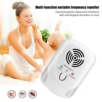 

Ultrasonic Mosquito Dispeller Anti-Mosquito Device Pest Control Mouse Expeller Pests Insect Ultrasound Oval Killer Cockroach
