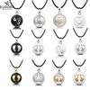 Eudora Baby hands footprint Chime Ball Pendant Necklace Pregnant Ball Angel Caller Pendant For Women MOM Best Gift 1