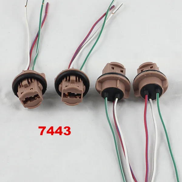 7440 7443 Car Lamp Cable 7443 Bulb W21/5W LED Bulb Socket 7440 W21W Socket Turn Light LED T20 lamp holder connector lamp holder