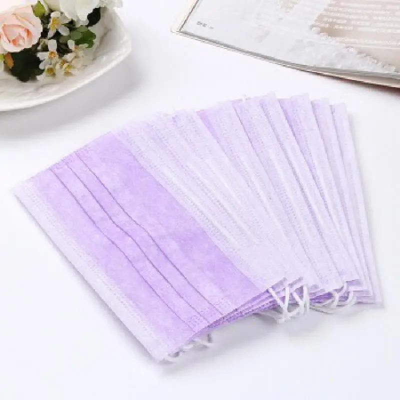10-50-100pcs-bag-Purple-Face-Mask-Disposable-Civil-Cloth-Face-Mask-Non-woven-Breathable-Three (1)
