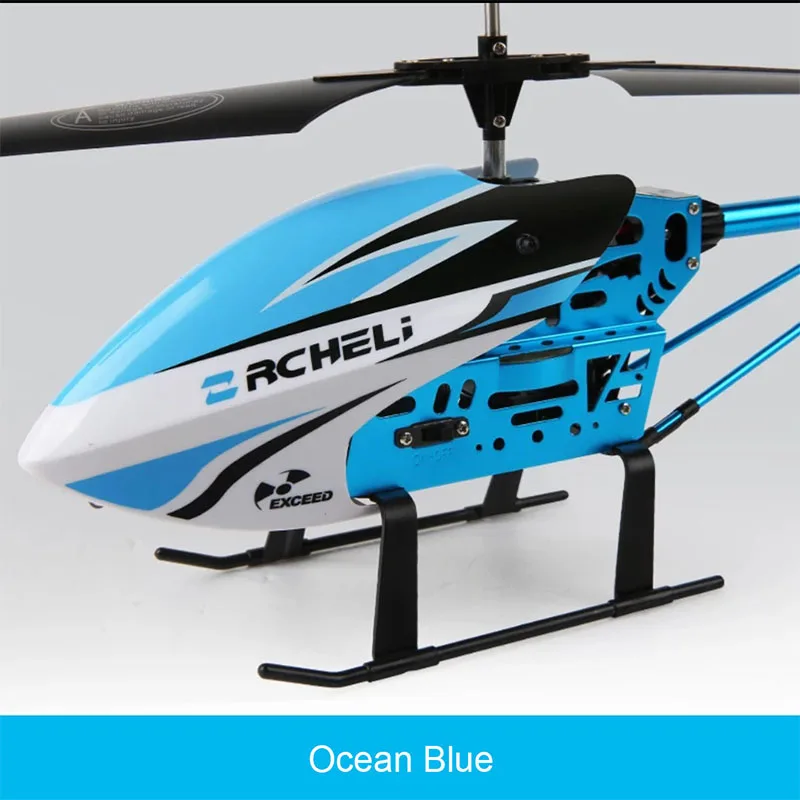 Устойчив к падению зарядки детский Радиоуправляемый вертолет анти столкновения модель самолета Дрон - Цвет: Ocean Blue