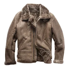 22059 прочитайте описание! Азиатский размер, супер качество, теплая Натуральная овечья шерсть, кожаная куртка, Мужская зимняя меховая куртка