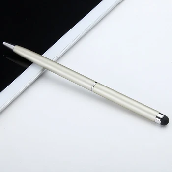 Touch Screen Stylus Pen+Ballpoint Pen For IPad Tablet Smartphone Universal Capacitive Pen Touch Screen Stylus Pencil TXTB1 stylish aluminum alloy stylus pen for capacitive touch screen golden