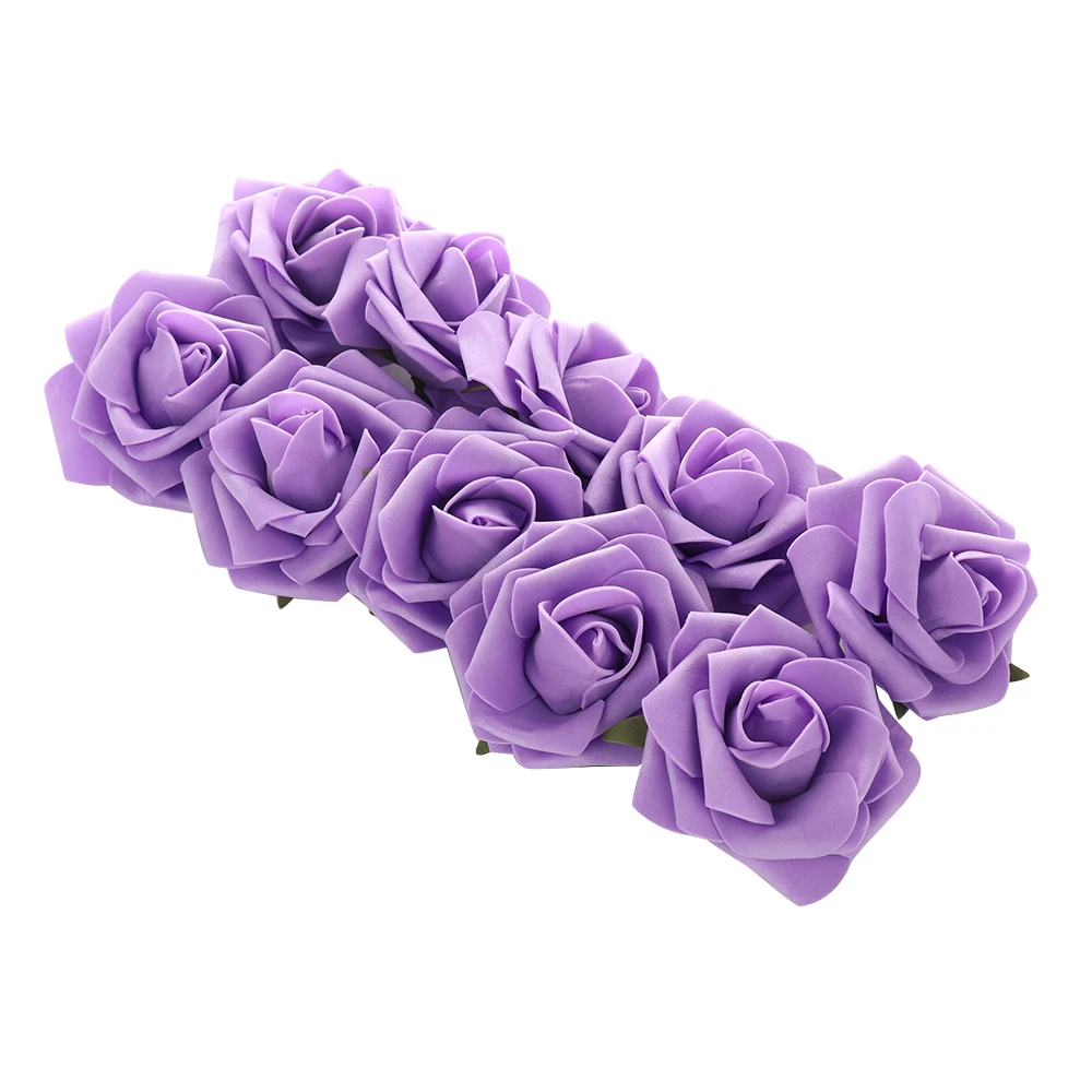 

10pcs/heads 8cm Pretty Artificial Pe Foam Rose Charming Flowers Bride Bouquet Home Wedding Decor Scrapbooking Diy Supplies