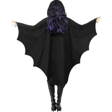 Женские костюмы на Хэллоуин, страшные летучие мыши, костюм для вечеринки, новинка, Женская однотонная свободная одежда Oc25