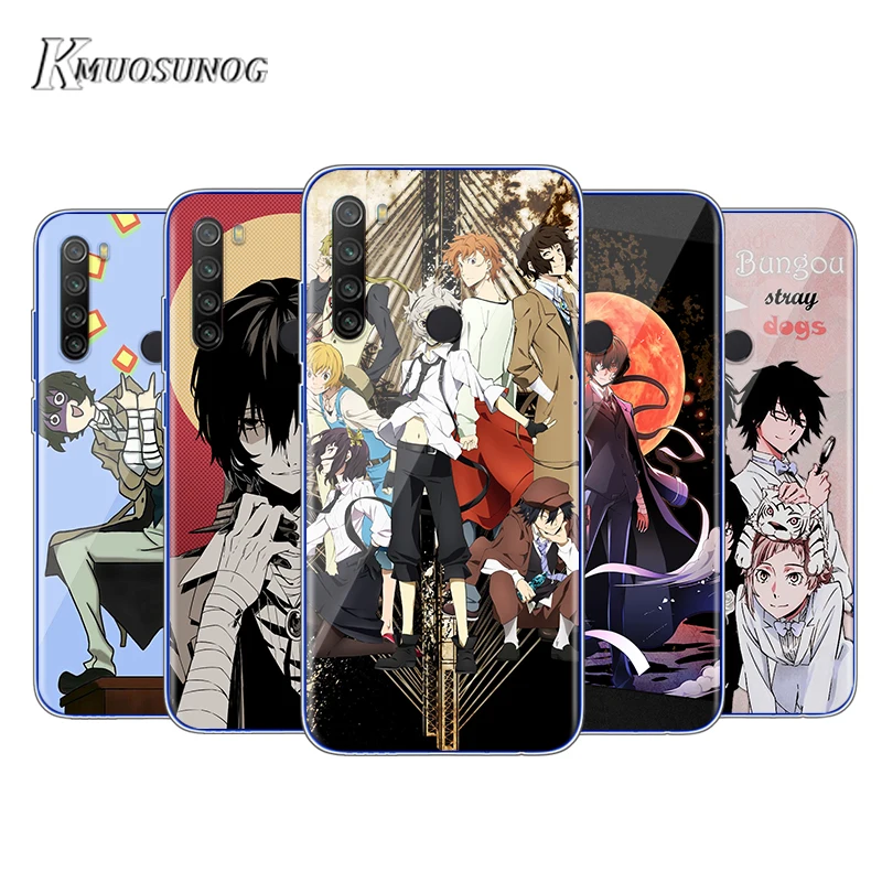 

Transparent Silicone Cover Anime Bungou Stray Dogs For Xiaomi Redmi Note 9 9S Max 8T 8 7 6 5 Pro 5A 4X 4 Phone soft Case