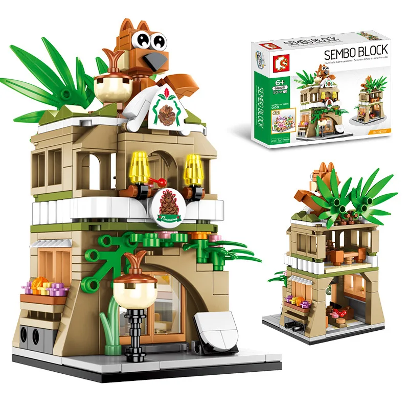 

Sambo Urban Street View Expert Building Blocks Is Compatible For Legoed Technic Diy Girl Gifts Educational Toys for Children