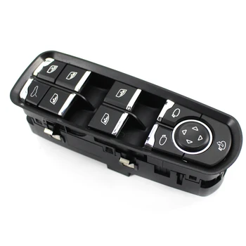 

Front Door Driver Side Electric Power Window Switch with Child Lock for Porsche MACAN 14-17 Cayenne Panamera 10-16 Car Accessory