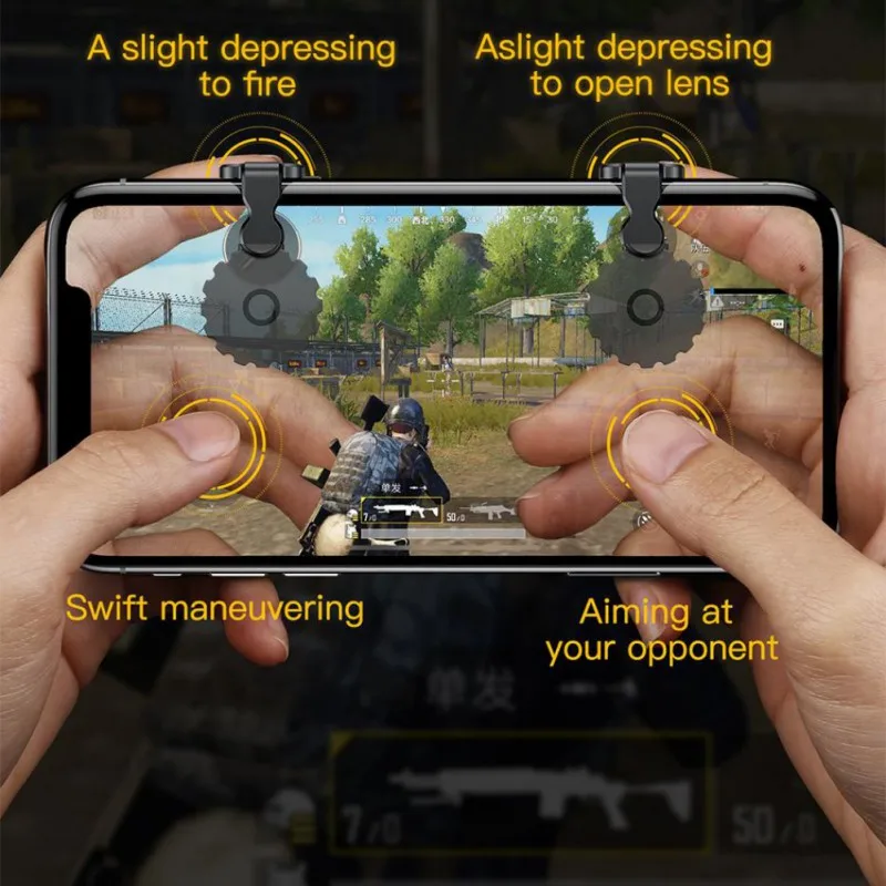 Горячая игра джойстик для PUBG джойстик триггер огонь Кнопка Aim L1 R1 ключ L1R1 шутер контроллер для PUBG мобильный телефон игровой коврик