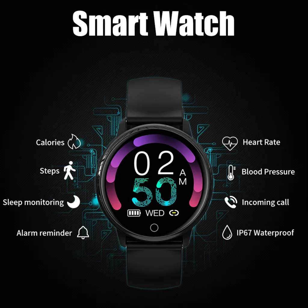 Дропшиппинг высокое качество Смарт часы Android iOS Спорт Фитнес калорий браслет Носить Смарт Горячая наручных часов#1031