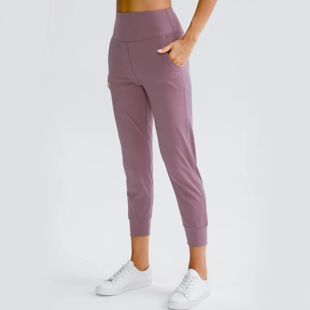 Moonglade Yoga Pants High Waist With Pocket Leggings Sport Women Fitness Workout Clothes Loose Sports Wear Gym Leggins Push Up Pink purple