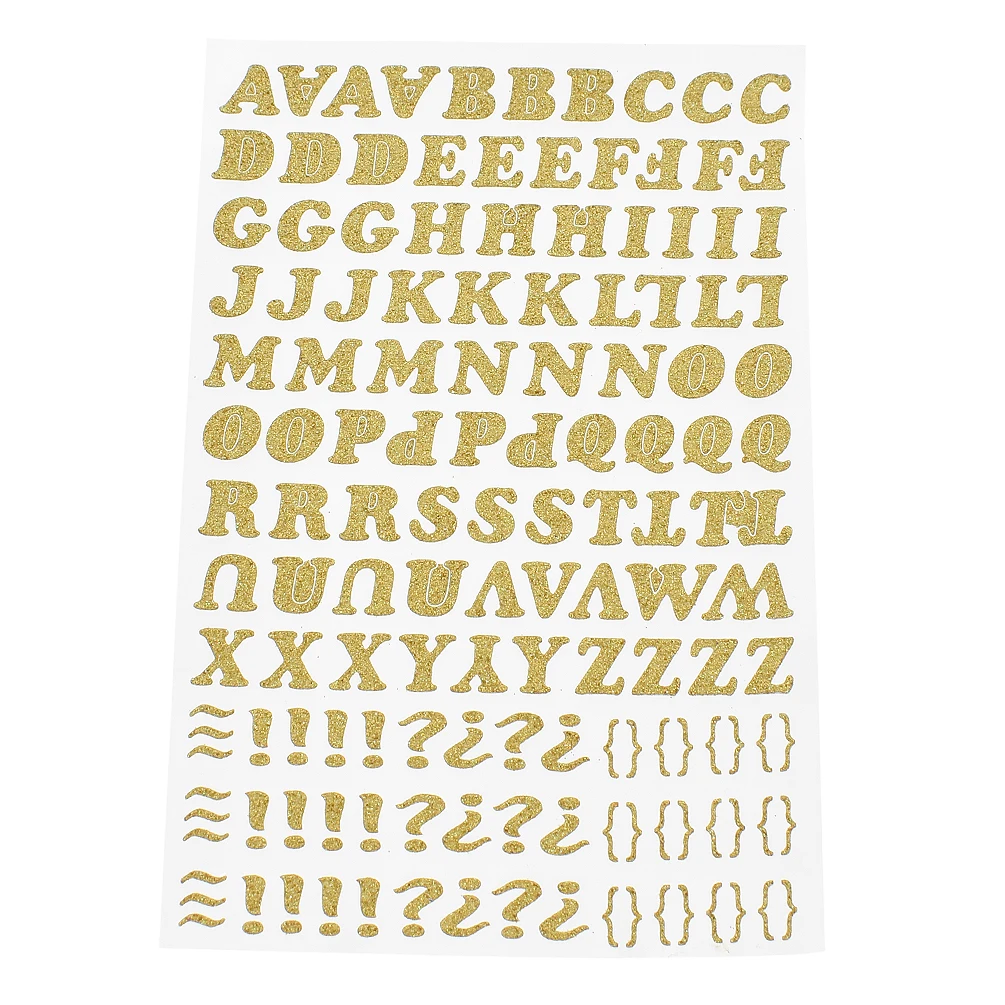 Diy Gouden Letters Stickers Alfabet Stickers Voor Scrapbooking Decors - Huis & Tuin