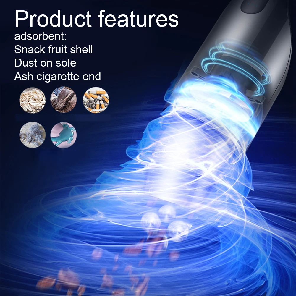 US $36.91 DC12 24V 80W Car Household Wireless Charging Dual Use High Power Handheld Mini Car Vacuum Cleaner Car Accessories Interior