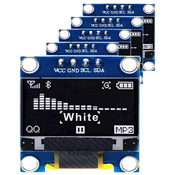 

5PCS OLED Display Module IIC 128X64 Pixel OLED White I2C 0.96Inch OLED Display IIC Serial for Arduino UNO Raspberry Pi