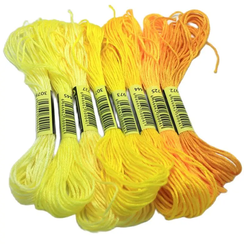 Embroidery thread cross stitch cotton 8 skeins different gradient color