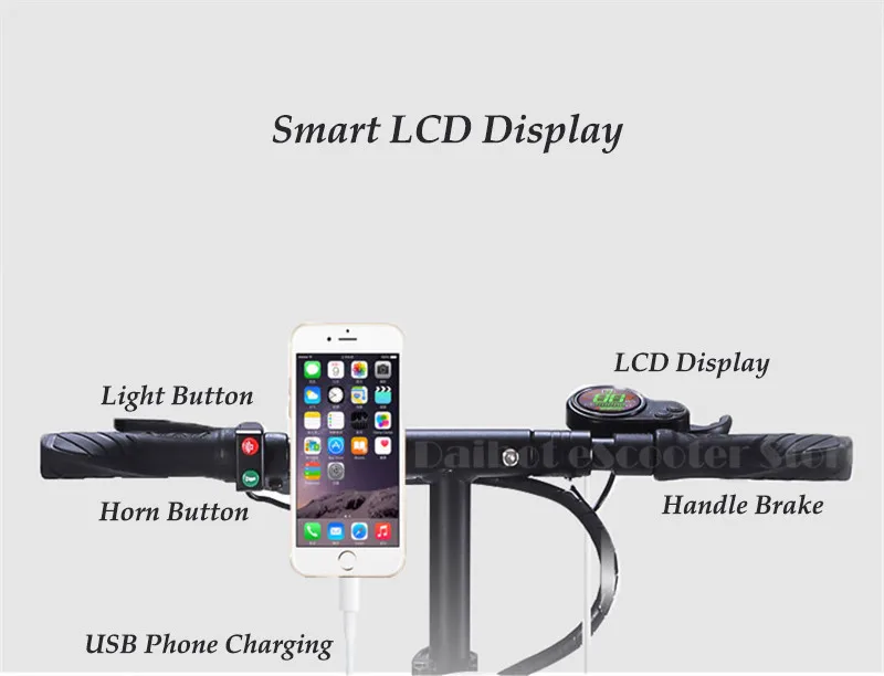 Daibot-Kick-Scooter-For-Adult-Two-Wheel-Electric-Scooters-36V-Foldable-With-LCD-Display-And-Rear (3)