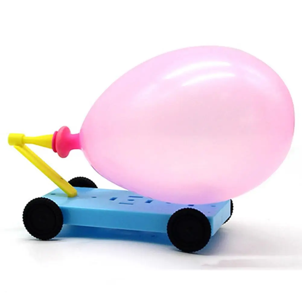

Kids DIY Balloon Powered Car Toy Physics Experiment Educational Kids Toy DIY Assembly Balloon Car Kids Toy