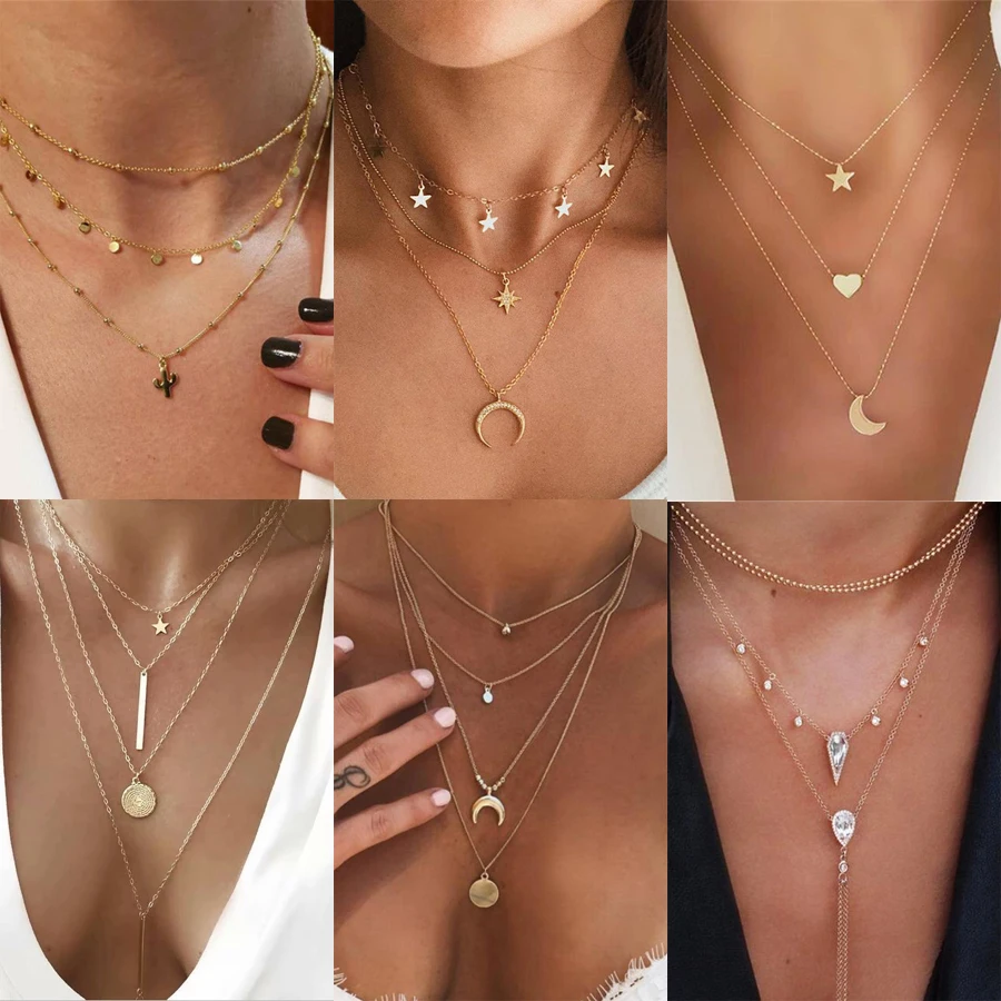 Винтажное богемное многослойное ожерелье 2020 Новое поступление ювелирные