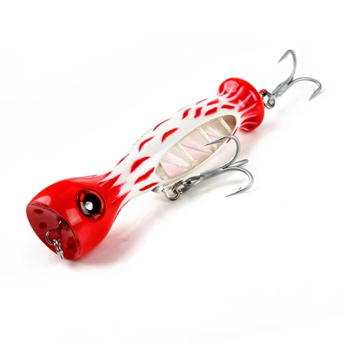 NSB-005 NOEBY 1 Pcs Fishing Lure 130mm/50g Super Popper Top Water Lures Hard Bait Artificial VMC Treble Hooks - Цвет: NSB-005