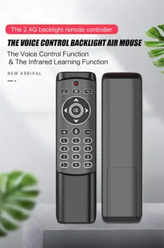 

40pc/lots DHL free MT1 Backlit Gyro Wireless Fly Air Mouse 2.4G Smart Voice Remote Control