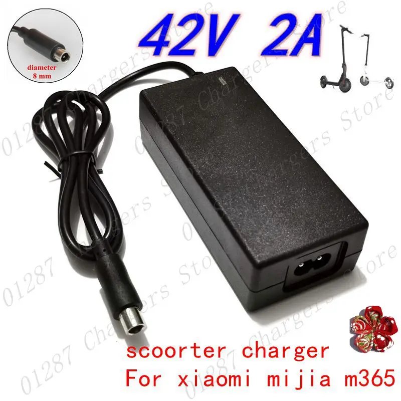 электросамокат xiaomi mijia scooter m365 42V 2A  Adapters Use For Xiaomi Mijia M365 Electric Scooter Skateboard Accessories Scooter charger Battery Charger Power Supply