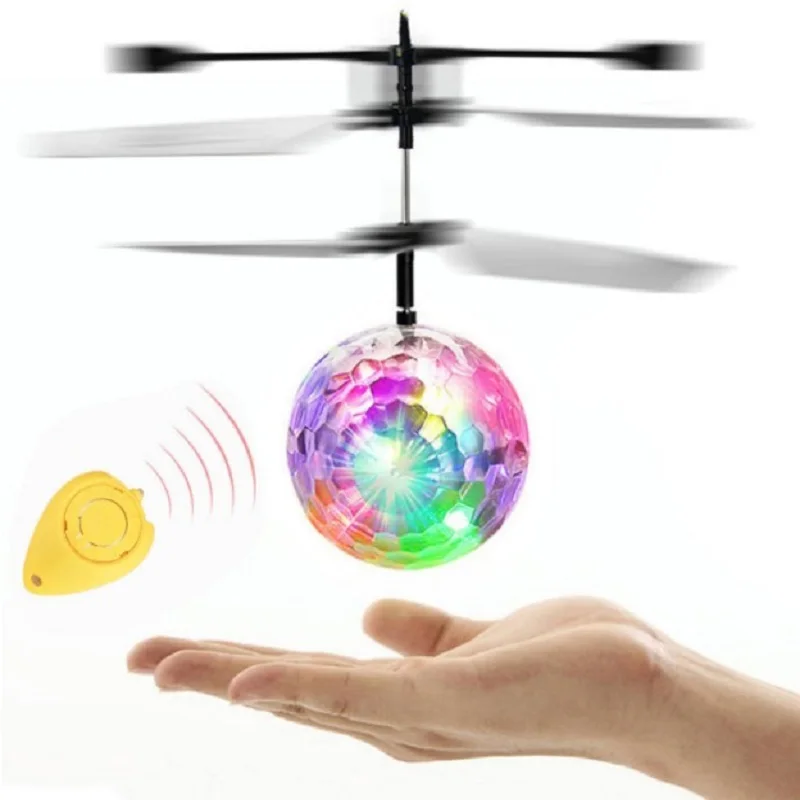 Мини-Дрон RC летающий шар светящийся детский F светильник мини-вертолет электронный инфракрасный индукционный самолет Дрон игрушки светодиодный светильник