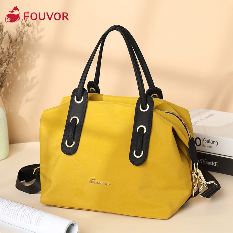Fouvor 2021 nuevo de alta calidad de las mujeres de cercanías bolsos moda damas lienzo uno-hombro bolsa de mensajero de mujer, 2967-02