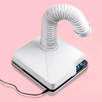 

Nail Dust Collector Vacuum Cleaner For Manicures Suction Dust Cleaner Retractable Elbow Nail Dust Collector