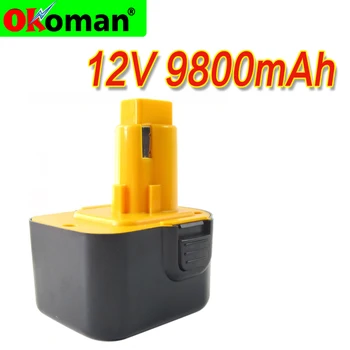 

12V 9800mAh Tool battery for Dewalt DE9074 DC9071 DE9037 DE9071 DE9075 DW9071 DW9072 DW9074 DC727 DC756 DC980 DC981 DW051