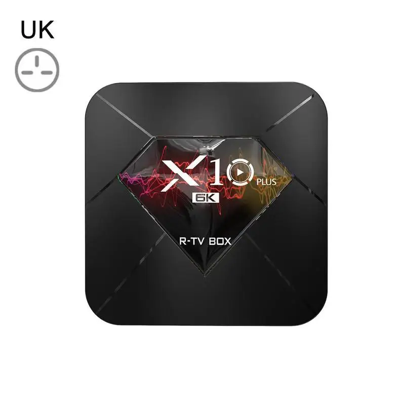 Декодер каналов кабельного телевидения Android 9,0 smart box Allwinner H6 2,4 г коробка Встроенная память USB Wi-Fi, 3,0+ 32/64GB 6K smart 4 Гб H.265 медиа Оперативная память G6V7