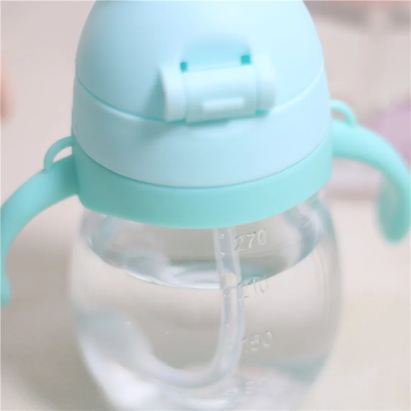 Силикагель бутылочки для кормления ребенка чашка-непроливайка малыш новорожденный младенец бутылка для воды с ручкой тренировочная бутылка детская чашка для питья
