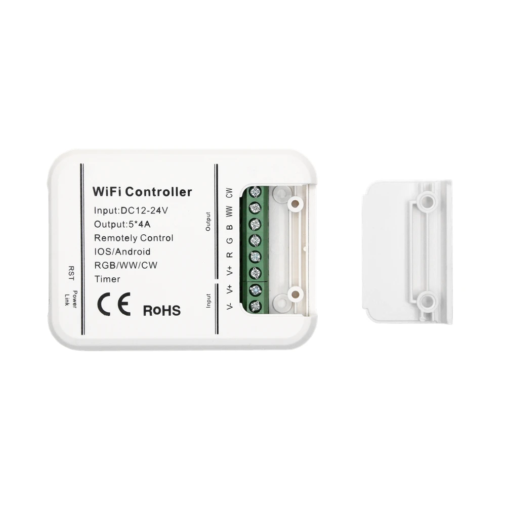 DC12V 24 в Wifi светодиодный контроллер RGB/RGBW/RGBWW светодиодный светильник-полоса музыка и режим таймера Wifi управление со смартфона IOS/Android