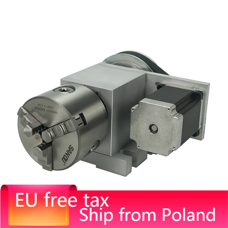 Activity Tailstock Rotary A Axis chuck 80mm for CNC Router | Инструменты