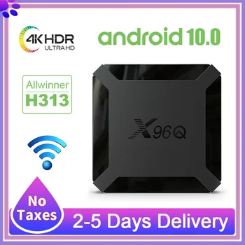 

X96Q 2020 NEW TV BOX Android 10.0 1G8G Allwinner H313 Quad Core 2.4G WiFi 4K UHD 2G16G Without Subscription Smart TV Box X96 Q