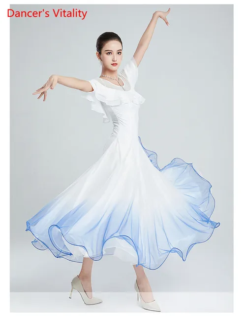 社交ダンスドレス ホワイト ビーズ装飾 社交ダンスドレス ホワイト ビーズ装飾 【公式通販】