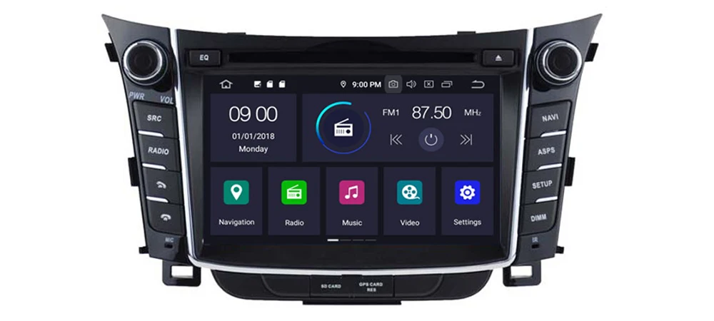 Android Car Multimedia player 2 Din WIFI GPS Navigation Autoradio For Hyundai i30 2012~2017 touch screen Bluetooth 11