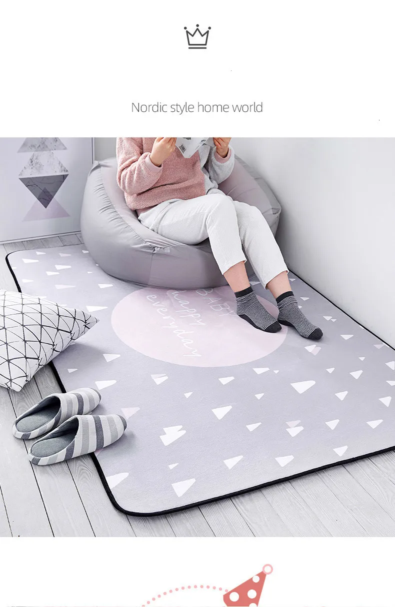 Скандинавский домашний мультяшный ковер, простые ковры для гостиной, прикроватное одеяло для спальни, коврик для йоги, теппич, прямоугольник, современные детские коврики для девочек