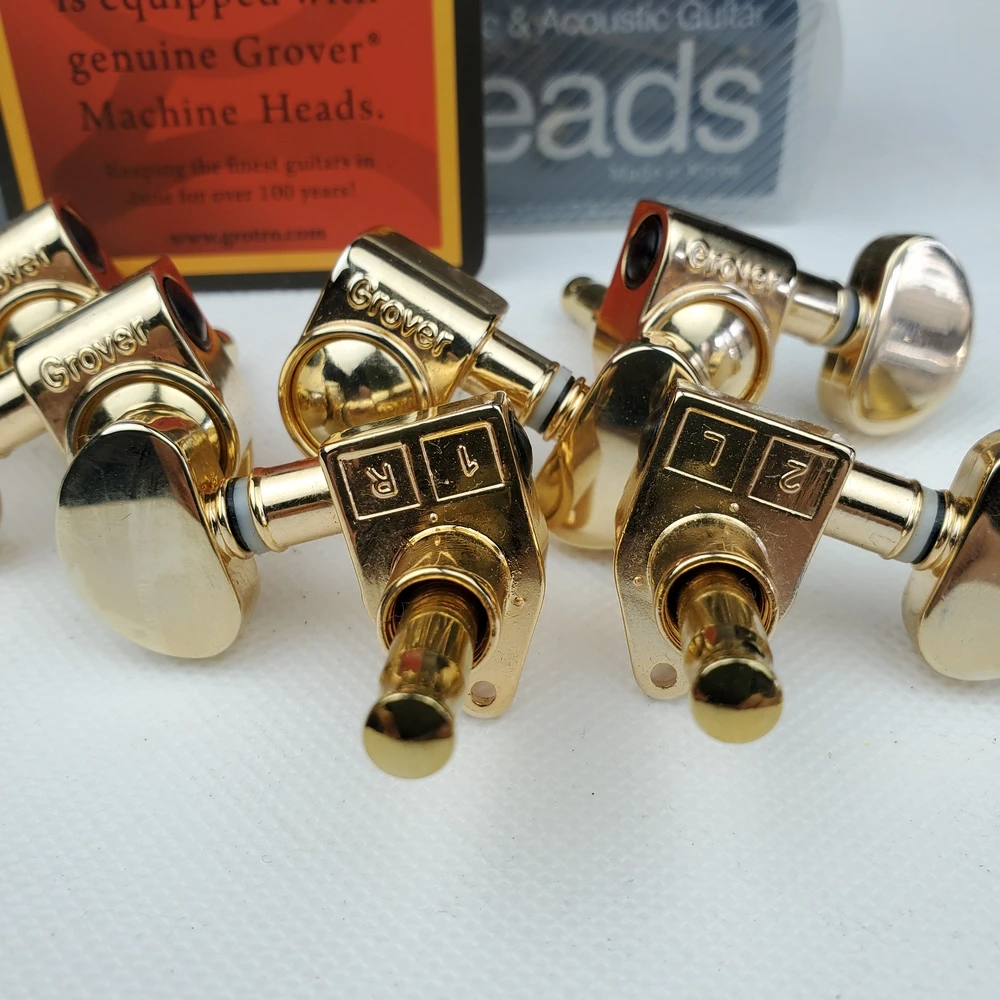 Оригинальная электрическая гитара Groover Gold головки тюнеры золотые колышки для