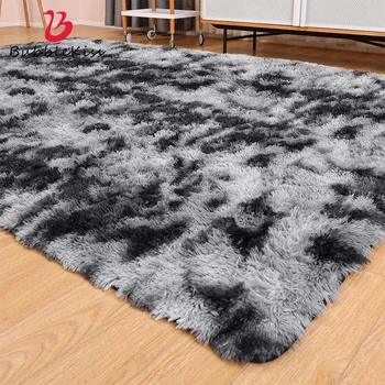 

Bubble Kiss Grey Shaggy Carpet Tie Dye Soft Plush Carpets For Living Room Fluffy Customized Rugs Bedroom Decor Bedside Area Rug