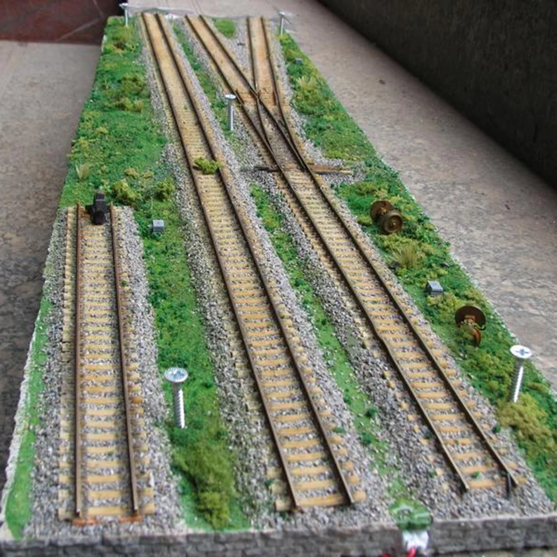  1:87 HO Scale Micro Train Construction Scene Sand Table Display Stand Model