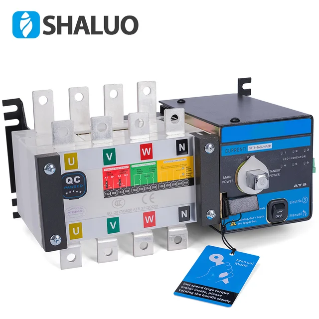 $US $147.02 4P 160A ATS controller dual power diesel generator part ac 3 phase Automatic Transfer Switch for Generator