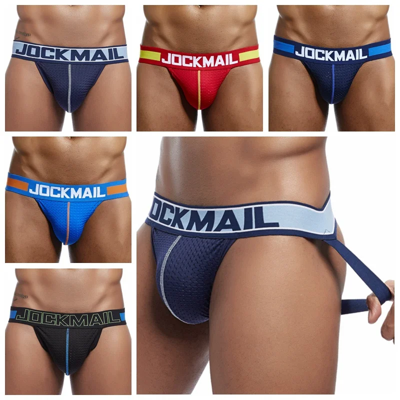 

JOCKMAIL Sexy Gay Underwear Men Transparent Jockstrap String Homme Slip Sexy Erotic Homens Mens Thongs And G Strings Cueca Gay