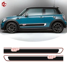 ^#Cheap 2 Pcs Car Door Side Stripes Stickers MINI GP Styling Body Decal For MINI Cooper S R56 JCW One Exterior Accessories ^#Cheap 2 Pcs Car Door Side Stripes Stickers MINI GP Styling Body Decal For MINI Cooper S R56 JCW One Exterior Accessories